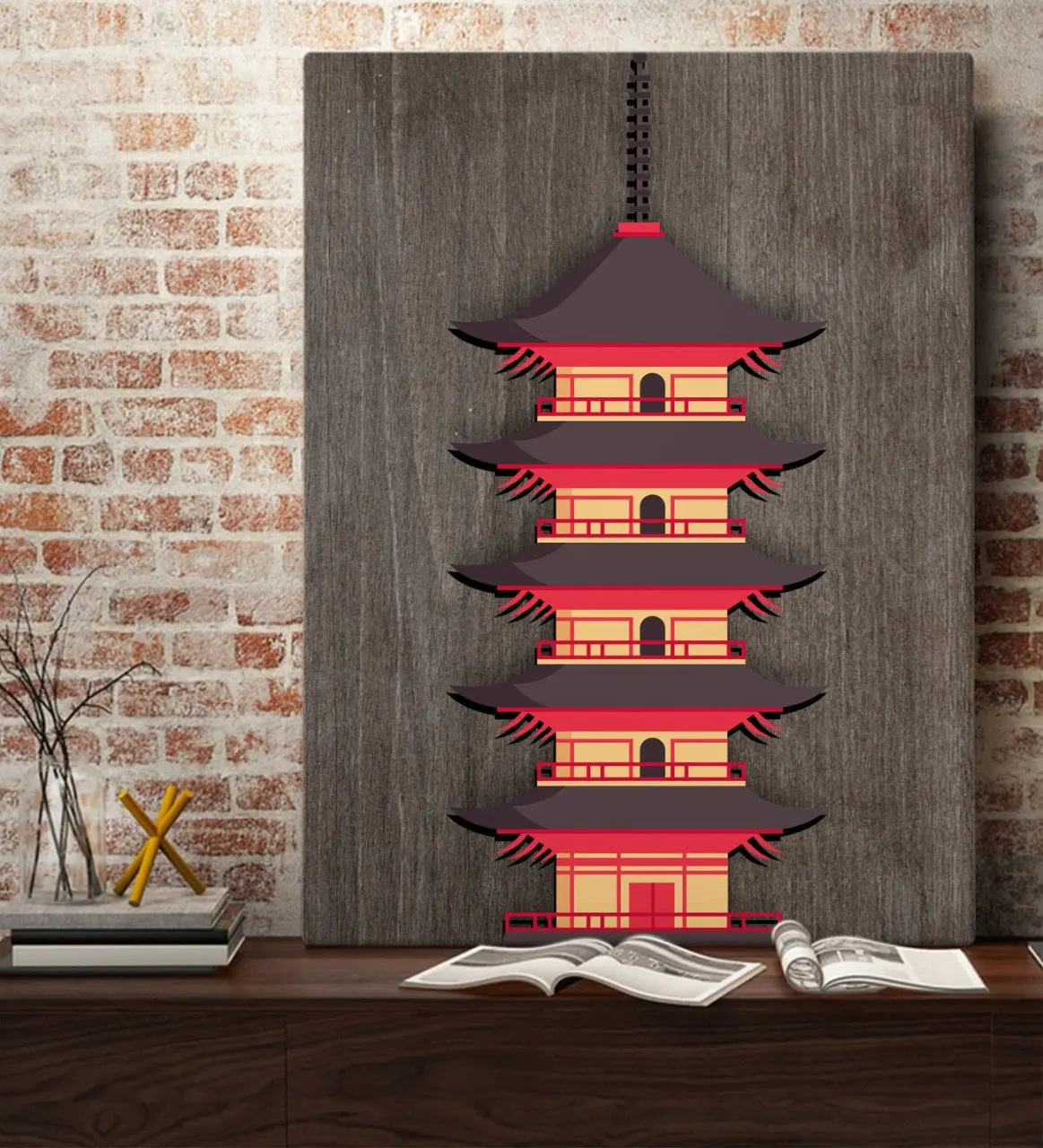 

Холщовый стол BK Home Minka House, 70x100 см-1