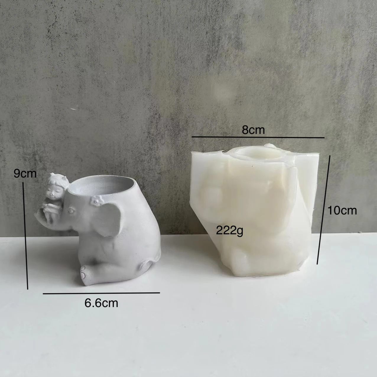 Силиконовая форма в форме слона льва для цветов цветочный горшок гипсовая