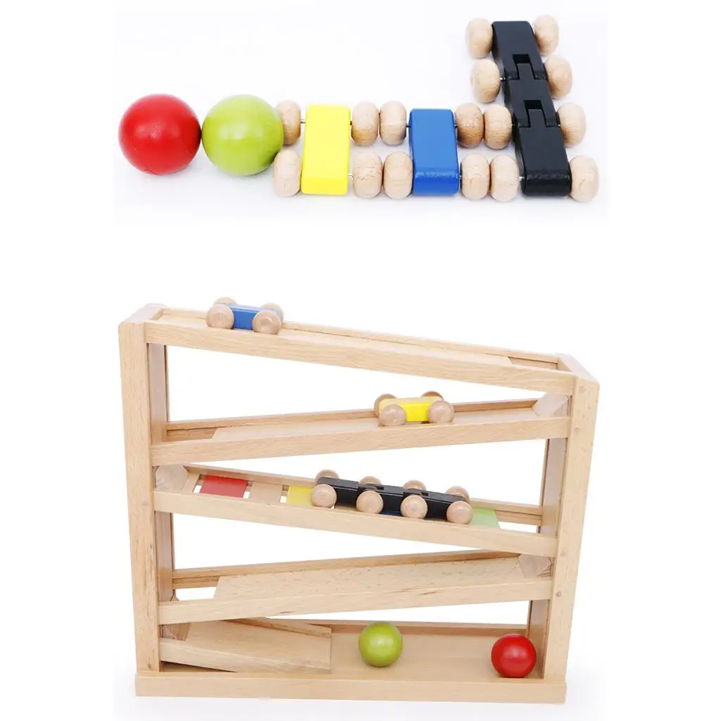 

Wooden Children Car Ramp Racer Slider Race Car Ramp Toy Set Racing Car Toys