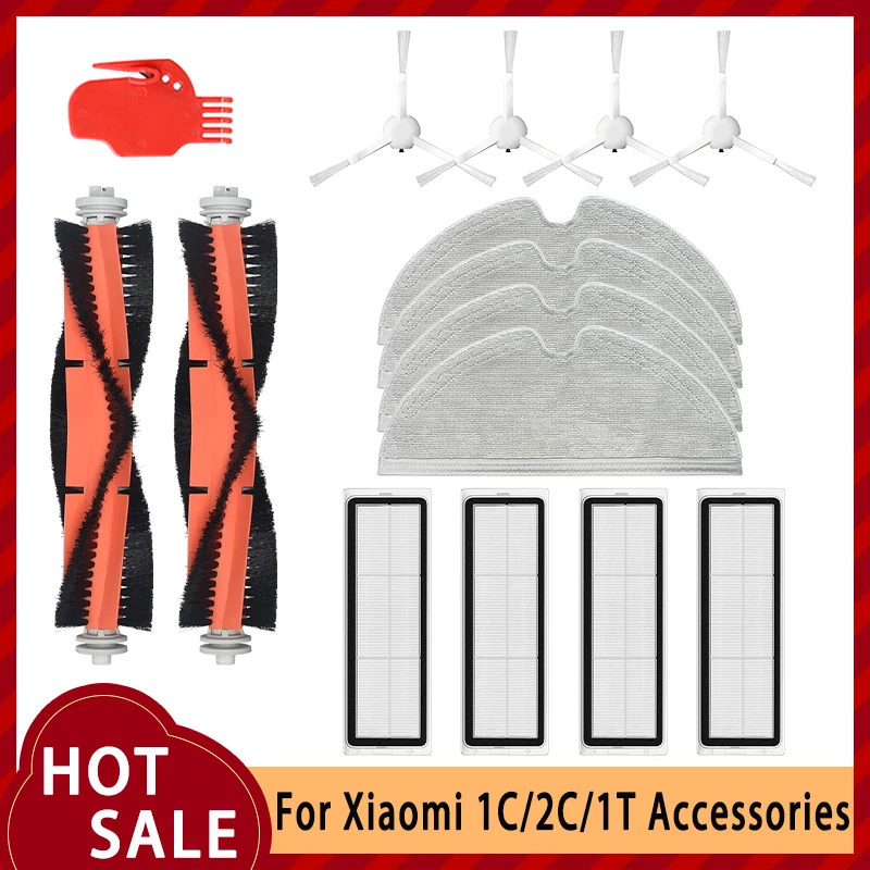 

Hepa Filter Main Side Brush Mop Cloth for Xiaomi Mijia 1C 1T Mi Robot Vacuum Mop Dreame F9 Robotic Vacuum Cleaner Accessories