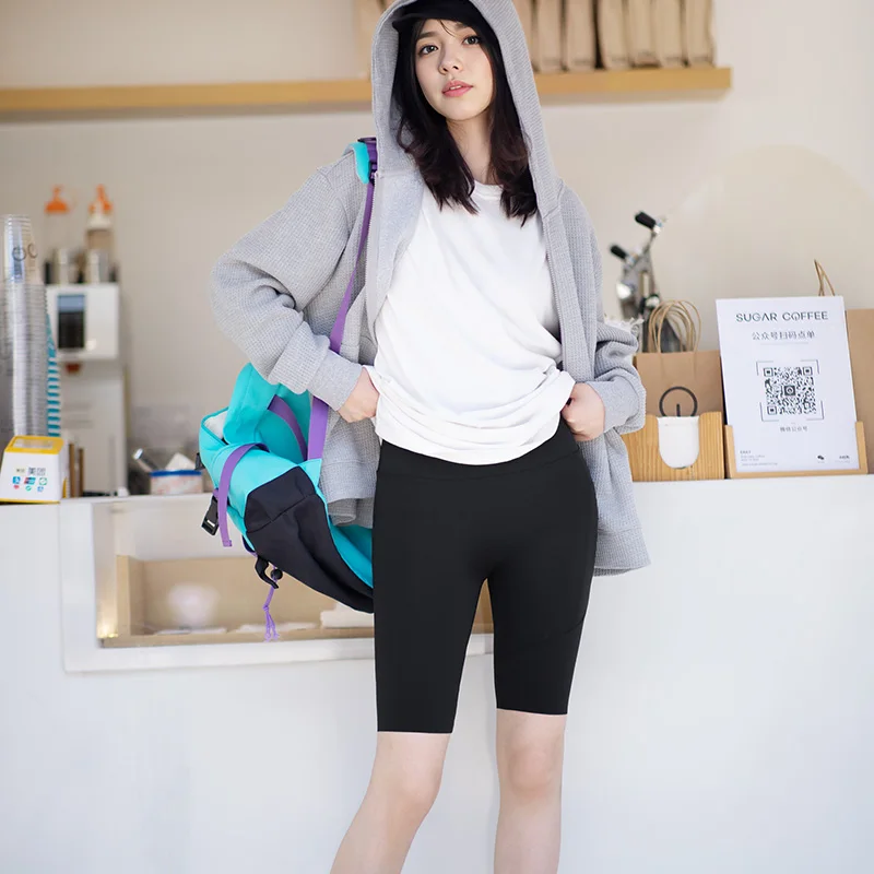 Maden Women's Sports Casual Yoga Shorts Stretch Hip High Waist Workout Seamless Short Pants Summer Gym Training Fitness Shorts