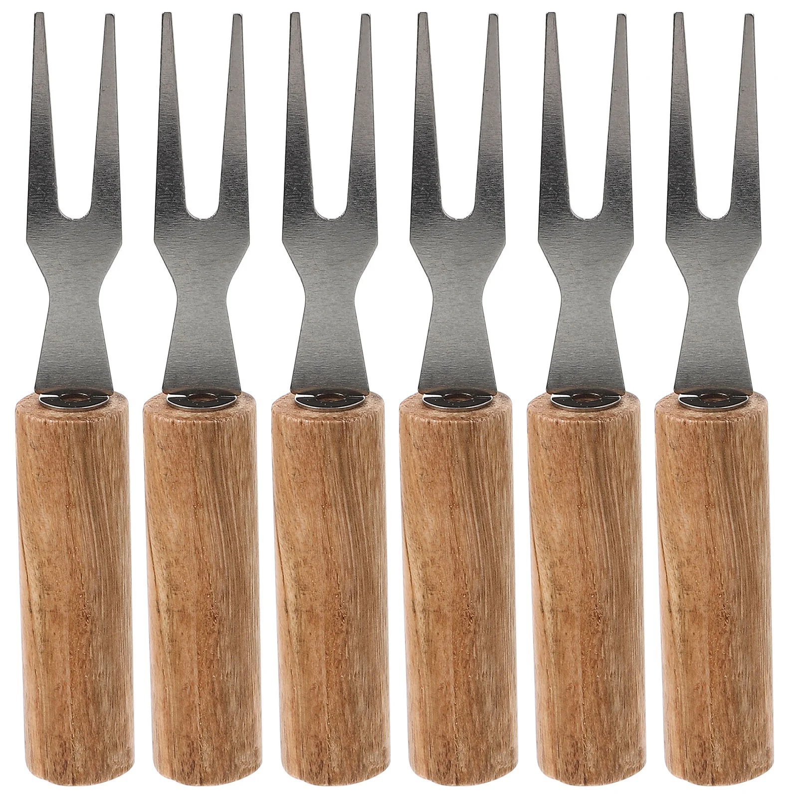 

6Pcs Portable Household Barbecue Accessories Reusable Meat Skewers Corn Forks for Barbecue Camping Home Kitchen