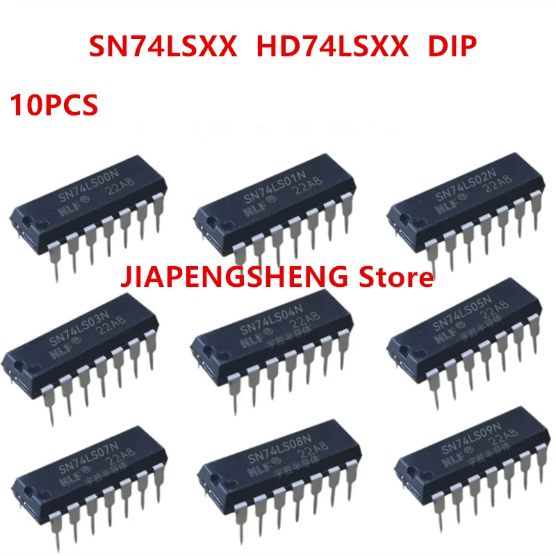Nand Gate 3 Road 3 Вход в DIP-14, 74 LS10, HD74LS10P, SN74LS10N, 10 шт. (art.: 3920c0cd286de) - 3920c0cd286de