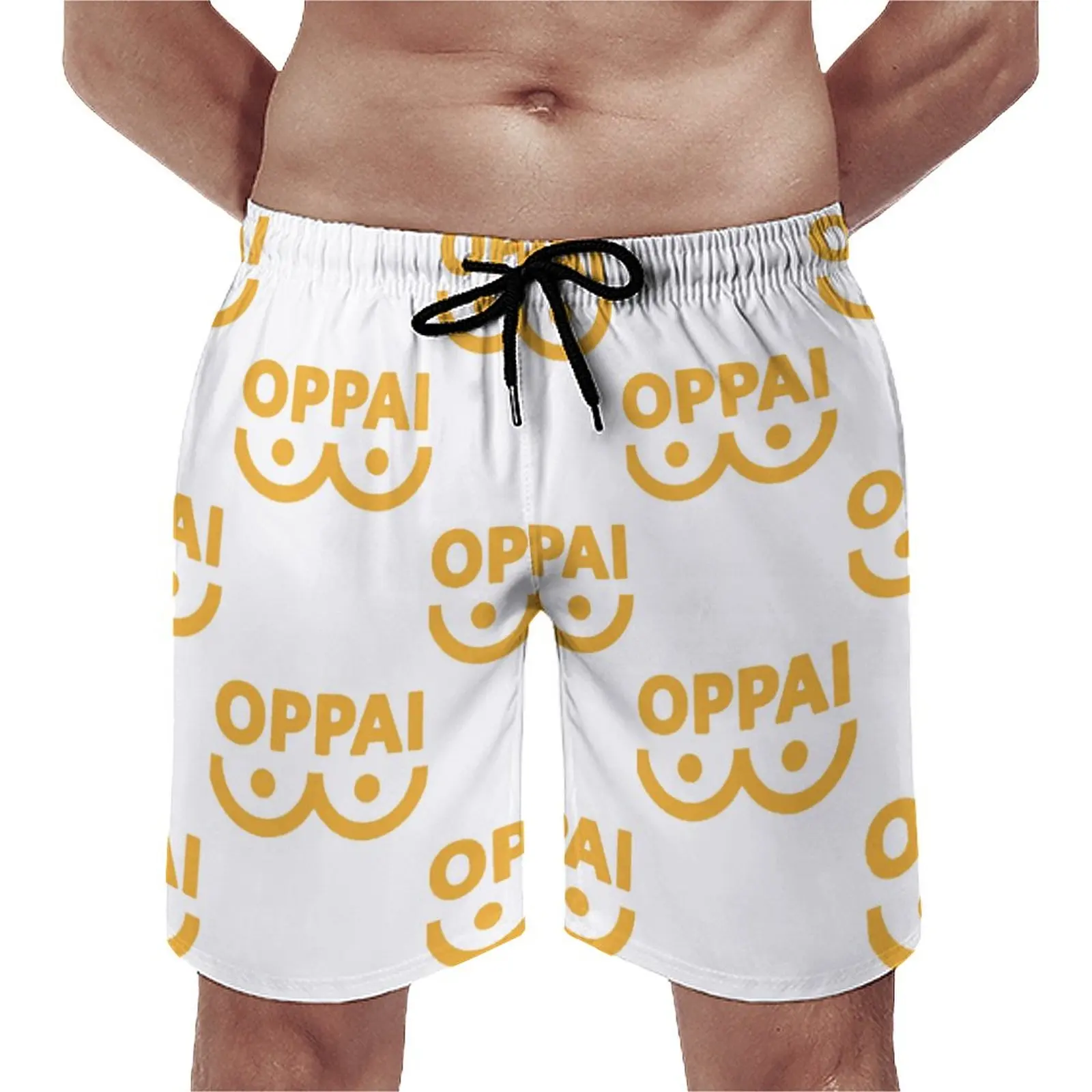 

Oppai One Punch Man Board Shorts Anime Man Funny Board Short Pants High Quality Printed Large Size Swim Trunks