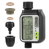 electronic lcd display home valve water timer garden irrigation watering timer controller system