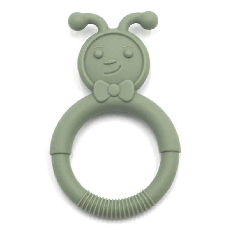

Cartoon Baby Teething Toys for 0-6 Months 6-12 Months Silicone Teether Chew Toy