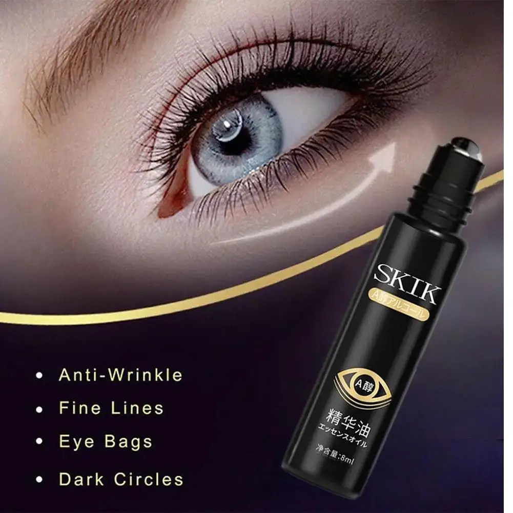 

Retinol Anti-Wrinkle Eye Serum Oil Squalane Lifts Tightens Eye Area Lightens Fine Lines Dark Circles Remove Eyes Bags Puffiness