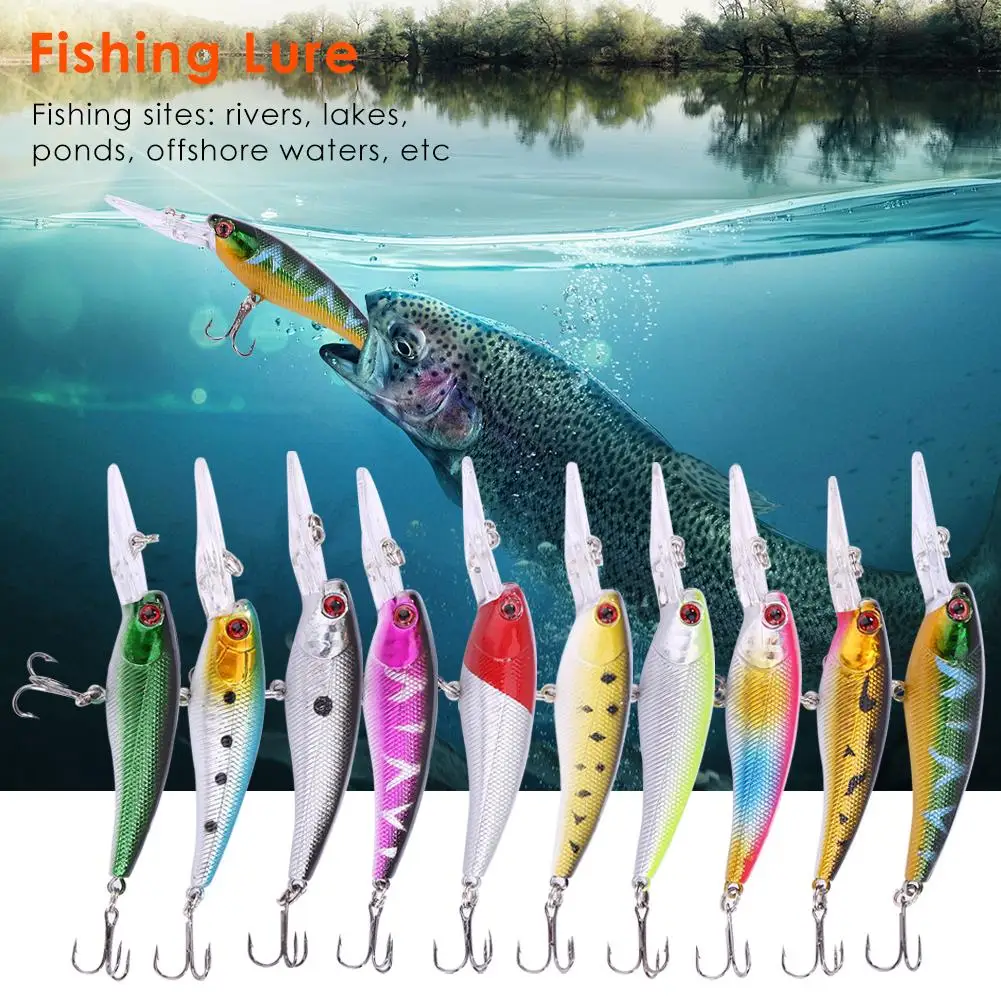 

19cm 8.3g Fake Simulation Fishing Lure Bait Colorful Wobble Crankbait ABS Artificial Soft Fish Baits Fishing Accessory