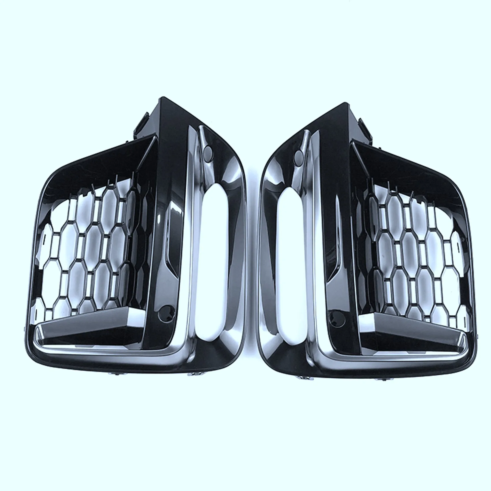 

For X3 G01 X4 G01 G02 G08 2018-2020 Front Fog Light Grille Frame Trim Protector Exterior Cover (with Fog Lamp
