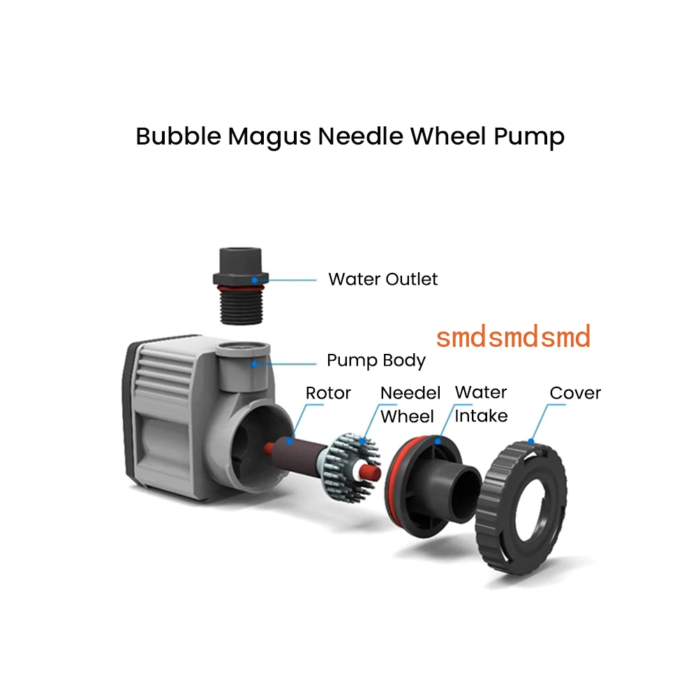 Фото Bubble Magus QQ1 AC 220-240 В HOB Бесступенчатый надежный игольчатый колесный насос Внешний скиммер для белка для небольшого аквариума с морской водой №3