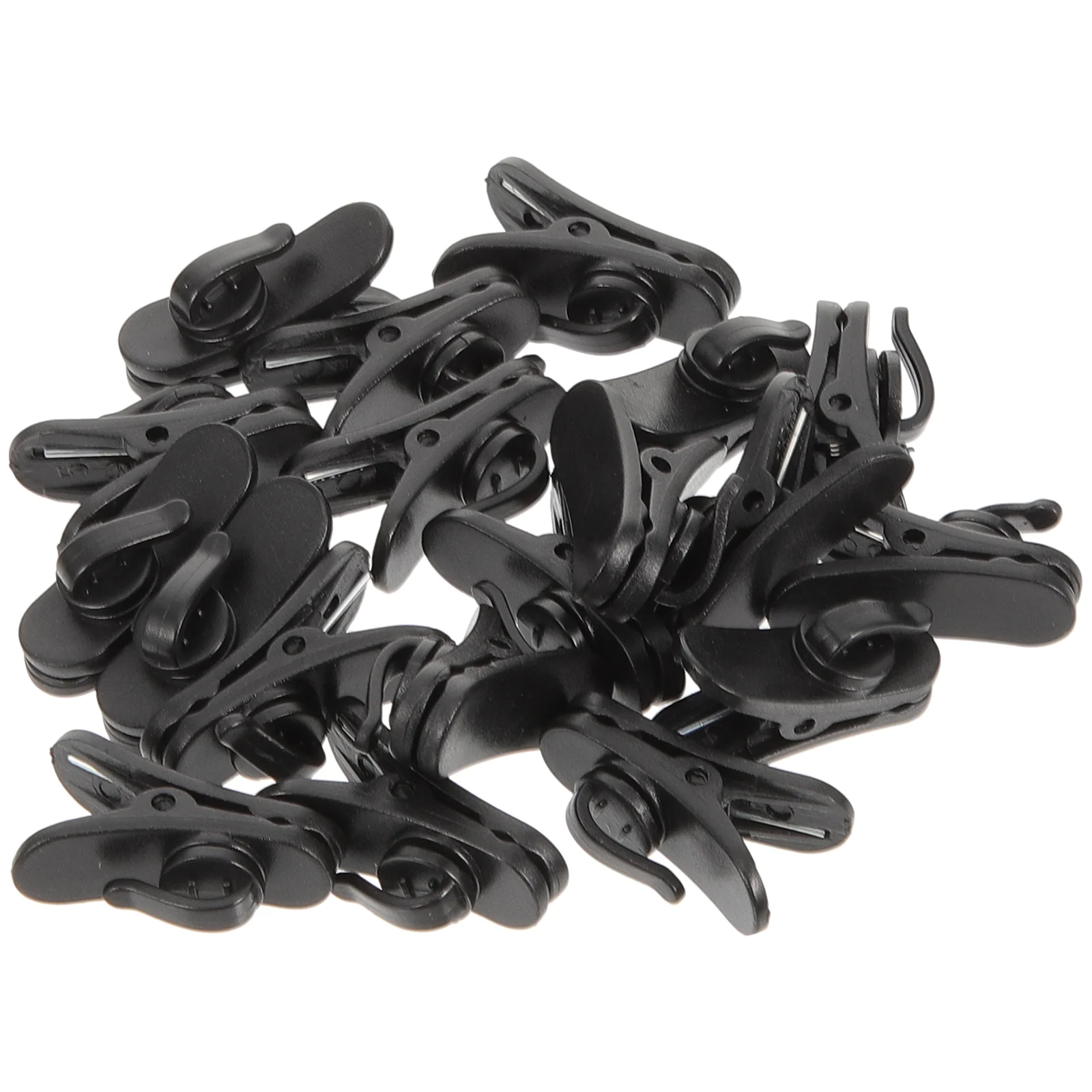 

20Pcs Lavalier Microphone Clips Lapel Mic Cord Clamps Mic Holders Collar Clips Replacement