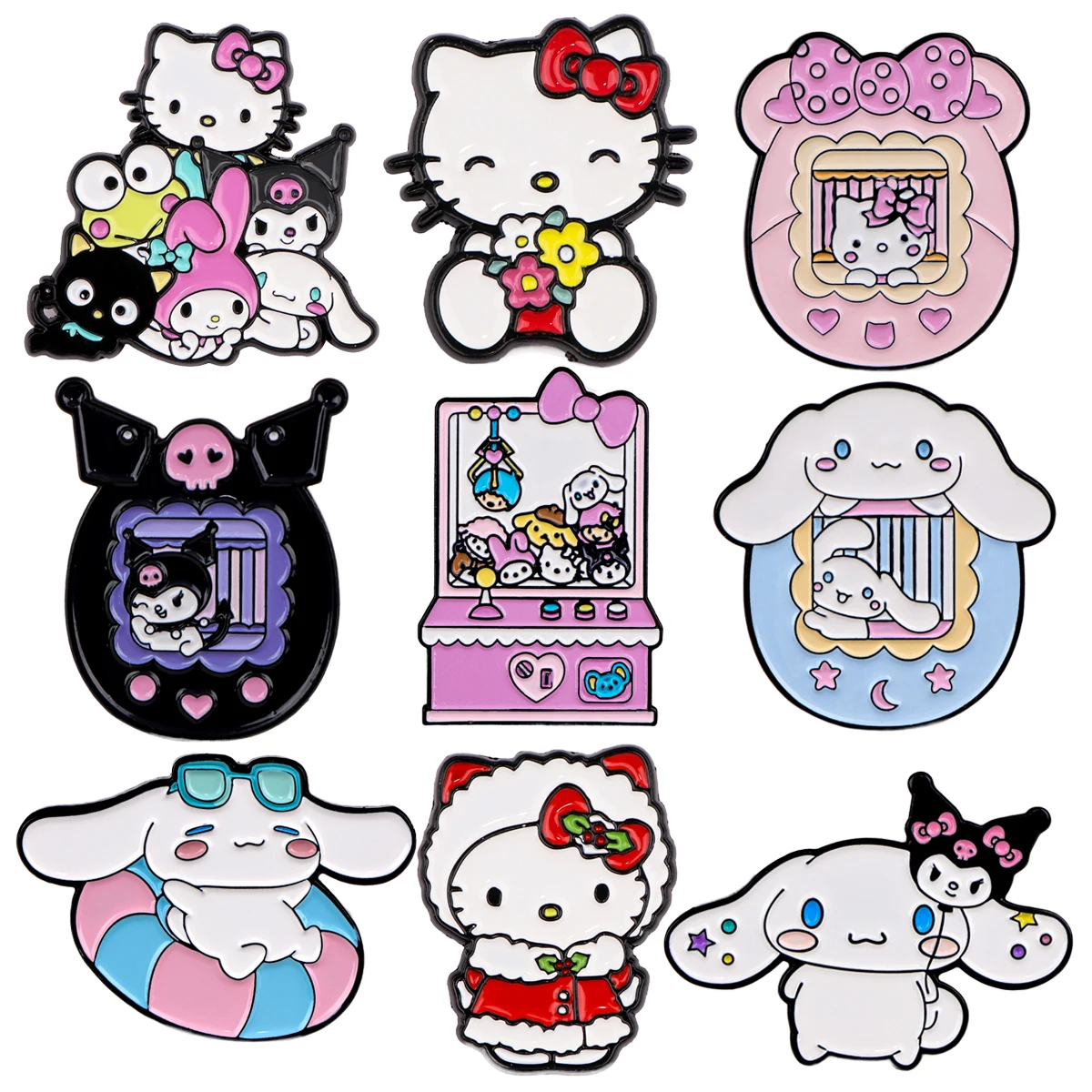 Эмалированная булавка в виде мультяшного кота броши для женщин аксессуары