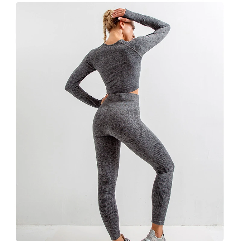 Seamless Yoga Set 2/3/5PCS Women's Tracksuit Workout Running Gym Clothe High Waist Shorts Yoga Leggings Fitness Sports Suits