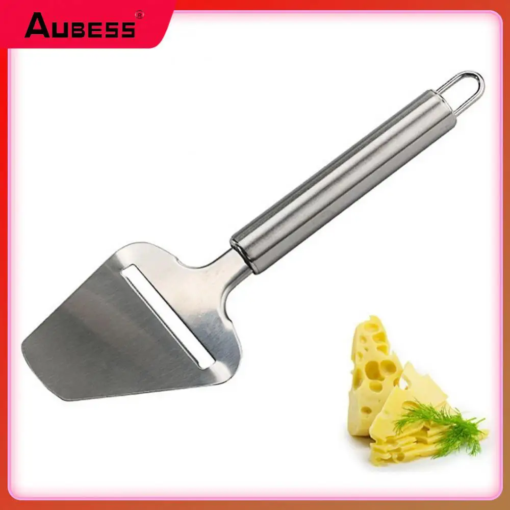 

Portable Cheese Slicer Cutter Silver Pizza Cake Shovel Cheese Slicing Knife Stainless Steel Butter Slice Cooking Cheese Tools