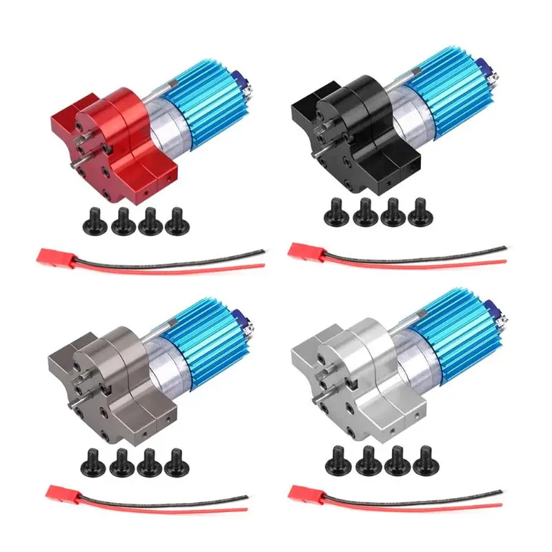 

370 Brushed Motor with Alloy Heat Sink Gear Box Set for WPL Henglong C14 C24 B14