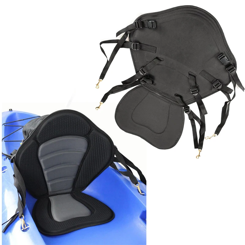 

Регулируемое сиденье для Каяка, лодки, мягкое сиденье с подкладкой и спинкой, роскошное мягкое нескользящее переносное гребное судно