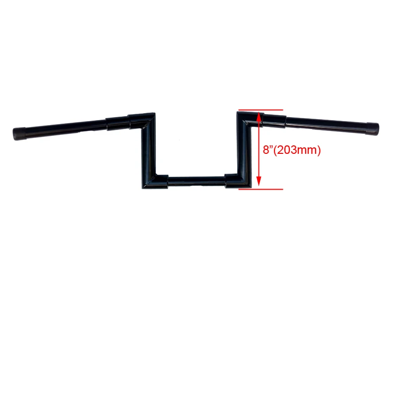 

Вешалка для руля Harley Sportster Softail Dyna Road king, глянцевая, черная, высота 8/10/12 дюймов Rise 1,5 дюйма Fat Z