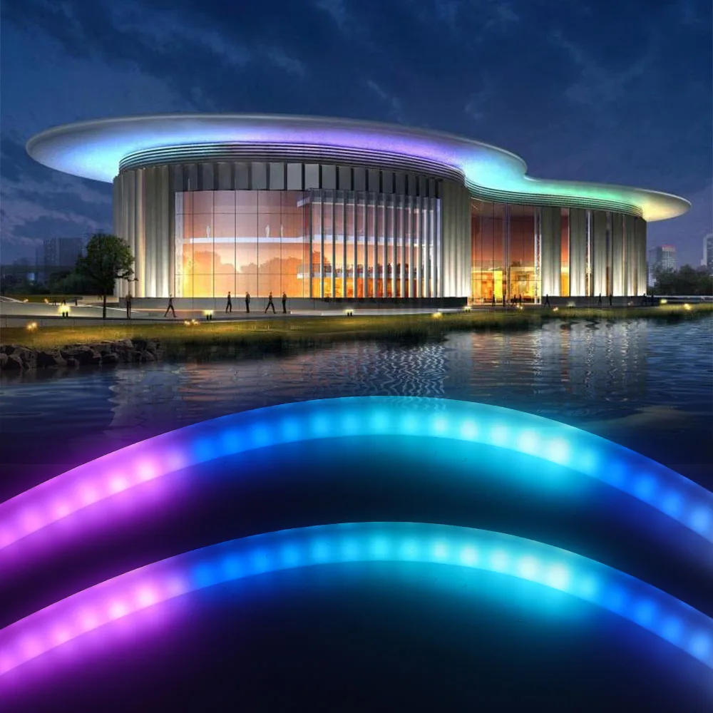 

SK6812 WS2811 Neon Light RGB LED Strip 5V 12V 60LEDs/m Round Tube Flexible Rope Lights Waterproof Home Decoration 0.5m 1m 2m