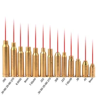 new red bore dot laser brass boresight cal cartridge bore sighter for scope hunting adjustment 223 7 62 9mm 308