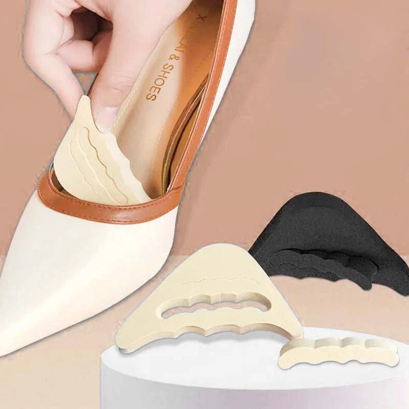 

Toe Plug Forefoot Pads Cushioning Pad Adjust Shoe Size High Heel Insole Back Foot Care Comfortable Soft Anti Slip Women Insoles