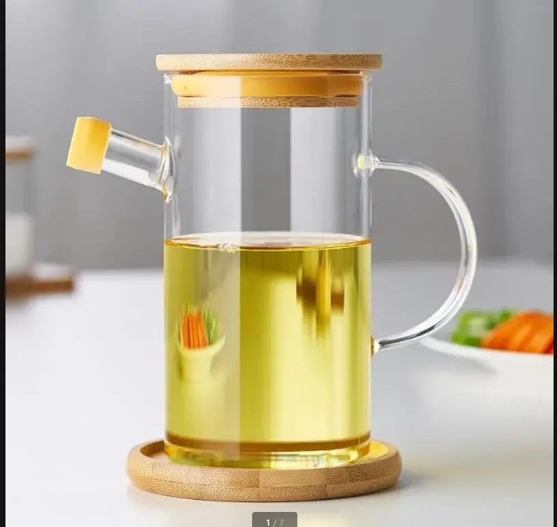 Прозрачная стеклянная банка для масла кухонный контейнер специй бутылка соевого