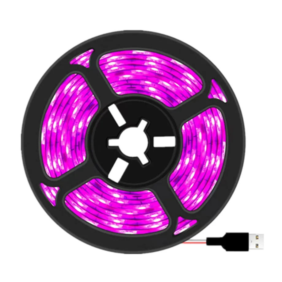 

YzzKoo DC 5V USB светодиодный светильник для выращивания растений полного спектра 1-5 м светодиодный светильник для выращивания растений фитолампа для овощей, цветов, рассады, палатка для выращивания растений