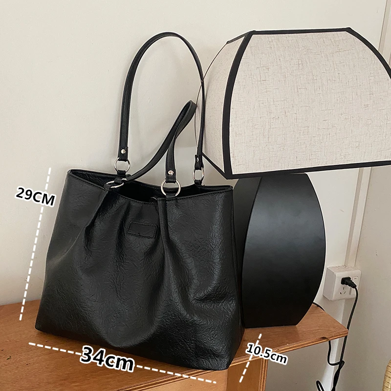 New Designer Bags For Women 2022 High Capacity Shoulder Bag Reusable Shopping Bags Casual Commute PU Premium Tote Bag