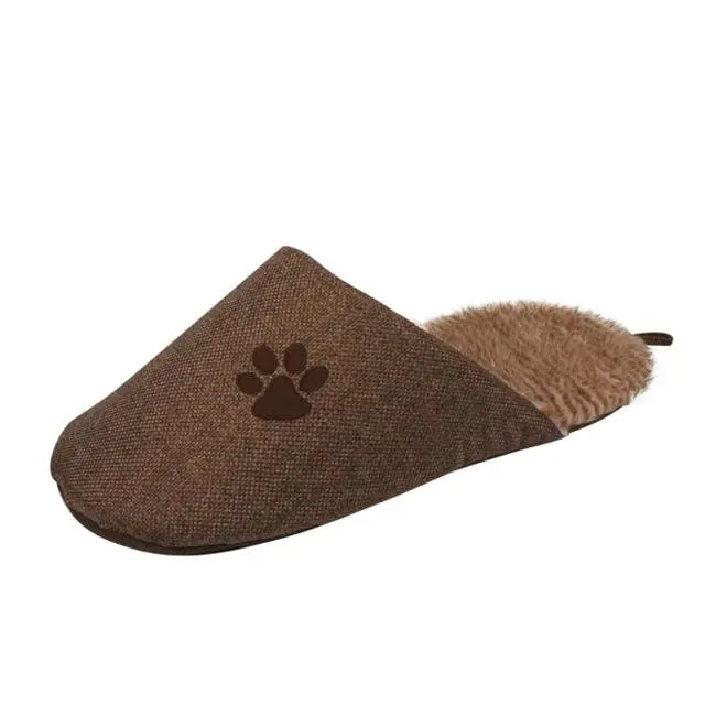 

PB12BRLG Slip-On Fashionable Slipper Dog Bed- Brown - Large