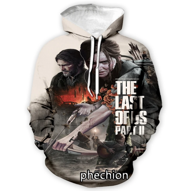 Модные мужские/женские толстовки phechion THE Last Of Us с 3D принтом Спортивная модная