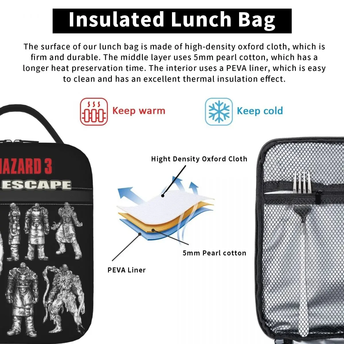 Унисекс Сумка Для Ланча С Юмористическим Мем-принтом Герметичный Термоконтейнер