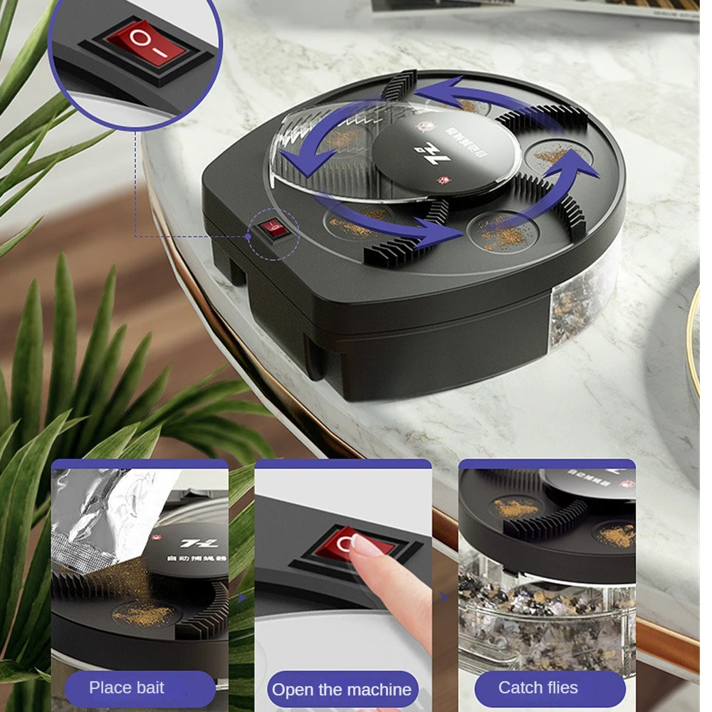 

Устройство для контроля насекомых, электрическая ловушка для мух для дома, ресторана, отеля, с бесплатной приманкой, ловушка для мух, настен...