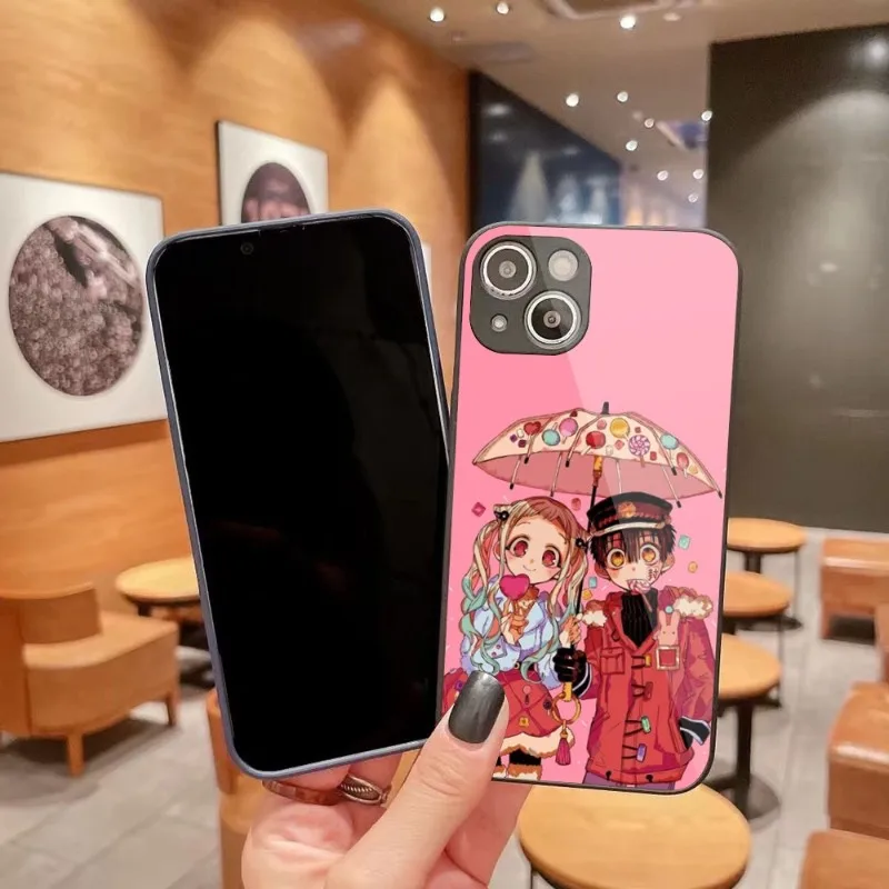 

Чехол для телефона Hanako-kun в туалете для iPhone 14 13 12 11 Pro Max X XR XS 8 7 Plus, стеклянный чехол для телефона