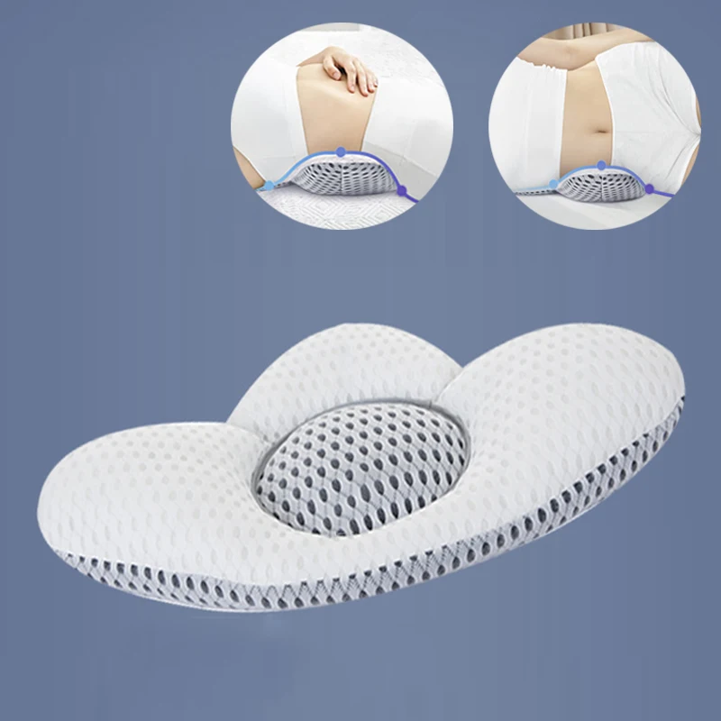 

3D Lumbar Support Pillow Orthopedic Bedding Pillows Waist Back Support Cushion Pregnant Women Sleeping Body Pillow Travesseiro