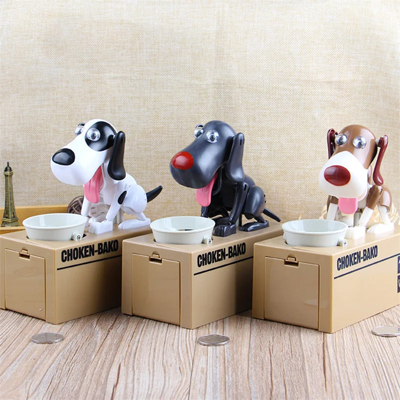 

Cute Puppy Dog Piggy Bank Save Money Box Saving Money Pot Coin Box Can Electronic Piggy Bank Children Kids Birthday Gifts