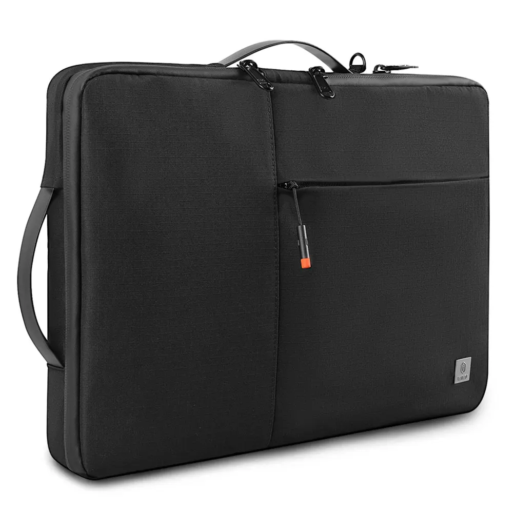 

WiWU Laptop Bag 15.6 Double Layer Handle Bag for MacBook Air 13 Case Waterproof Nylon Portable Laptop Sleeve for MacBook Pro 13