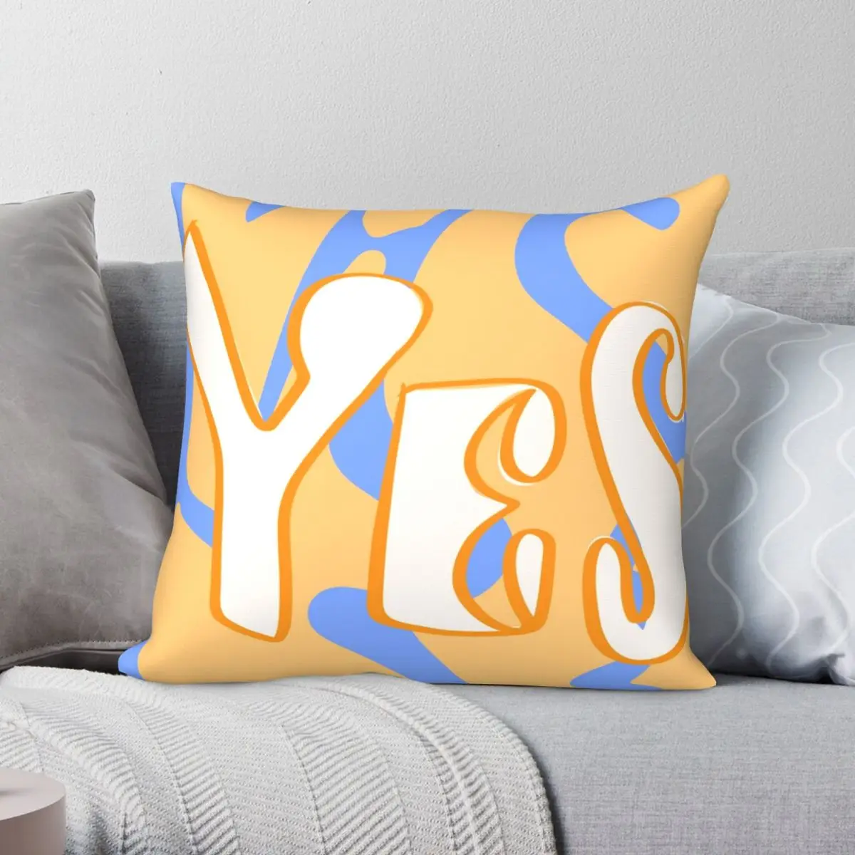 

Декоративная квадратная Подушка на молнии, из полиэстера и льна