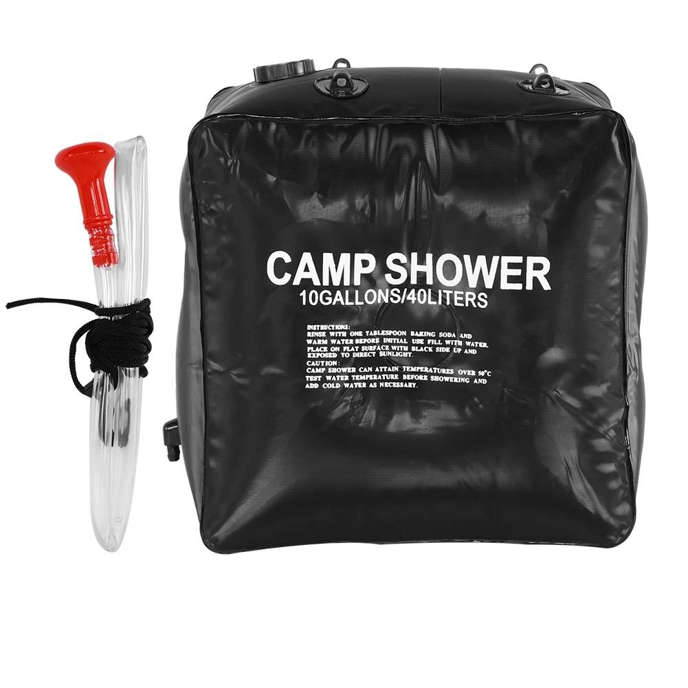 

40L Foldable Solar Shower Bathing Bag Environmental Protection Outdoor Camping Hiking Camp Shower