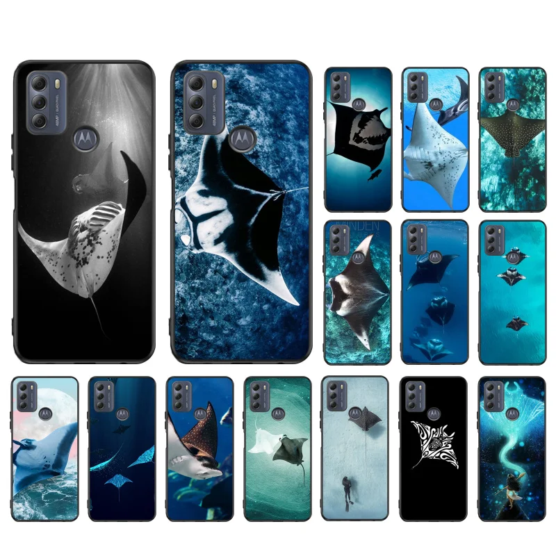 

Ocean Animal Manta Ray Phone Case for Motorola Moto G 5G G50 G60S G100 G Stylus G9 G8 G7 Power G Pure G8 Play G7 Plus G60