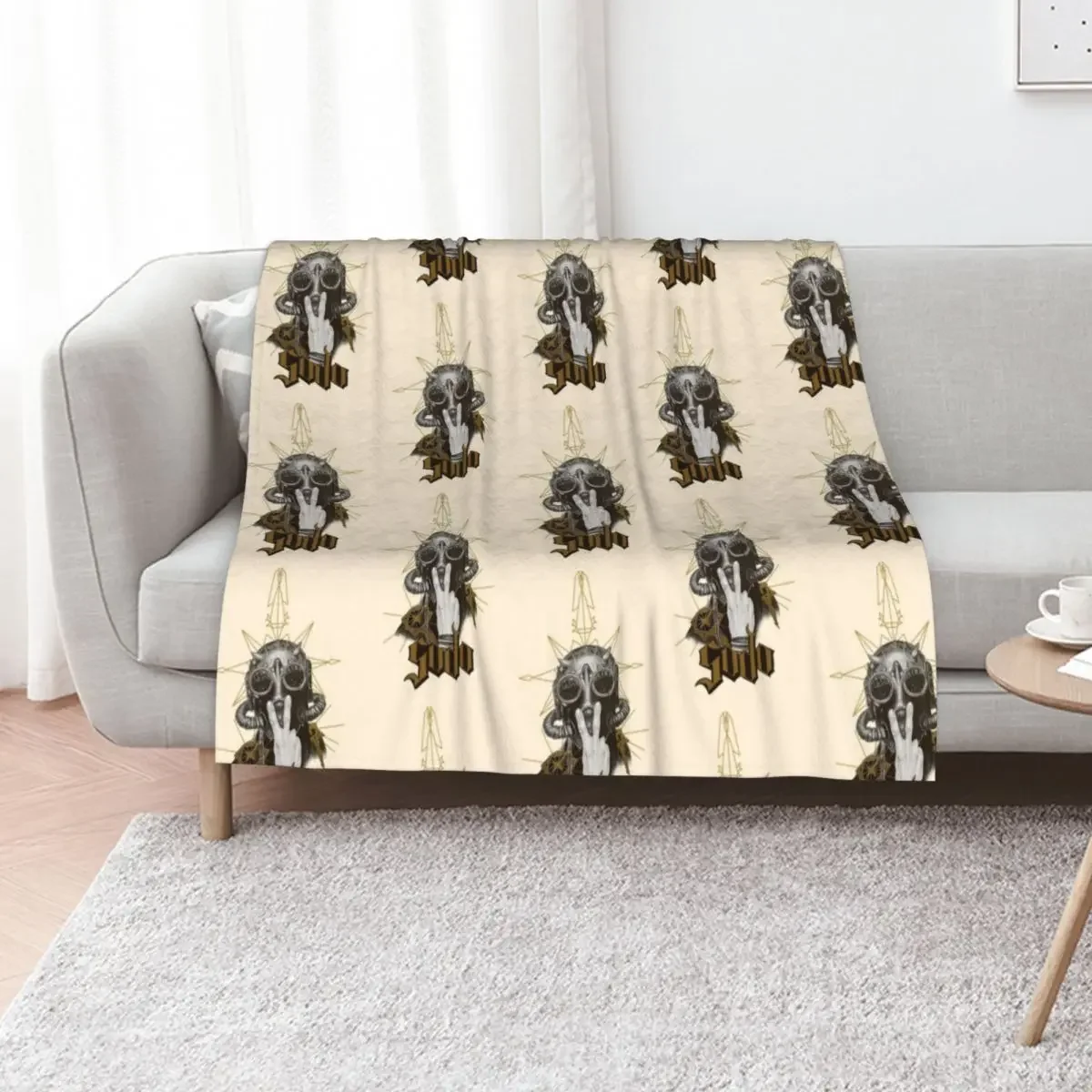 Фото Sodo Nameless Ghoul, The Band Ghost Throw Blanket Пушистые одеяла и волосатое постельное белье Одеяла №1