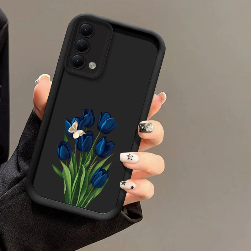 Фото Силиконовый чехол для телефона Infinix Tecno Pova 9 7 Ultra 6 Neo Camon 50 40 Pro Spark 40C 20C 6 Go 1 2024 с цветочным узором в виде тюльпанов №5