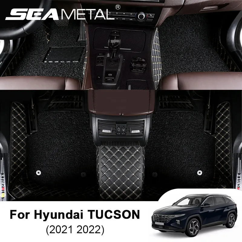 6-слойный автомобильный напольный коврик для Hyundai Tucson 2021 2022 на заказ вкладыш