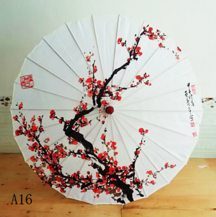 

Silk Women Umbrella Japanese Cherry Blossoms Silk Ancient Dance Umbrella Decorative Umbrella Chinese Style Oil Paper Umbrella