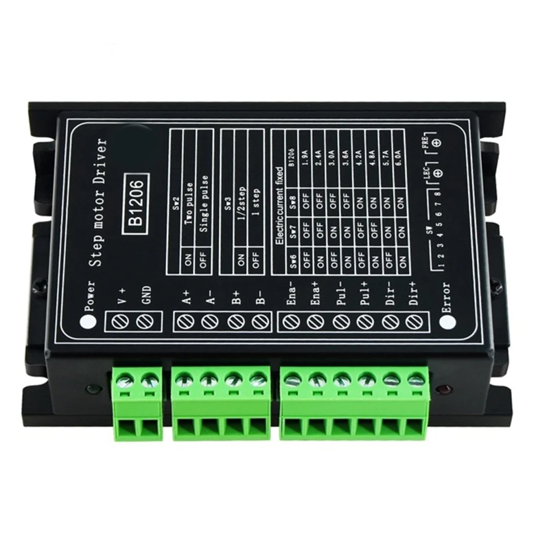 

2022 New B1206 Stepper / Half Step Driver Two Phase Stepper Motor Driver Supply 20V-120V