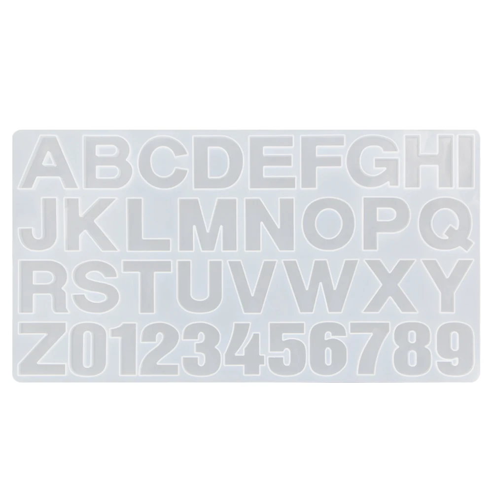 Алфавит буквы цифры украшение ремесло силиконовая форма для сережек подвесок