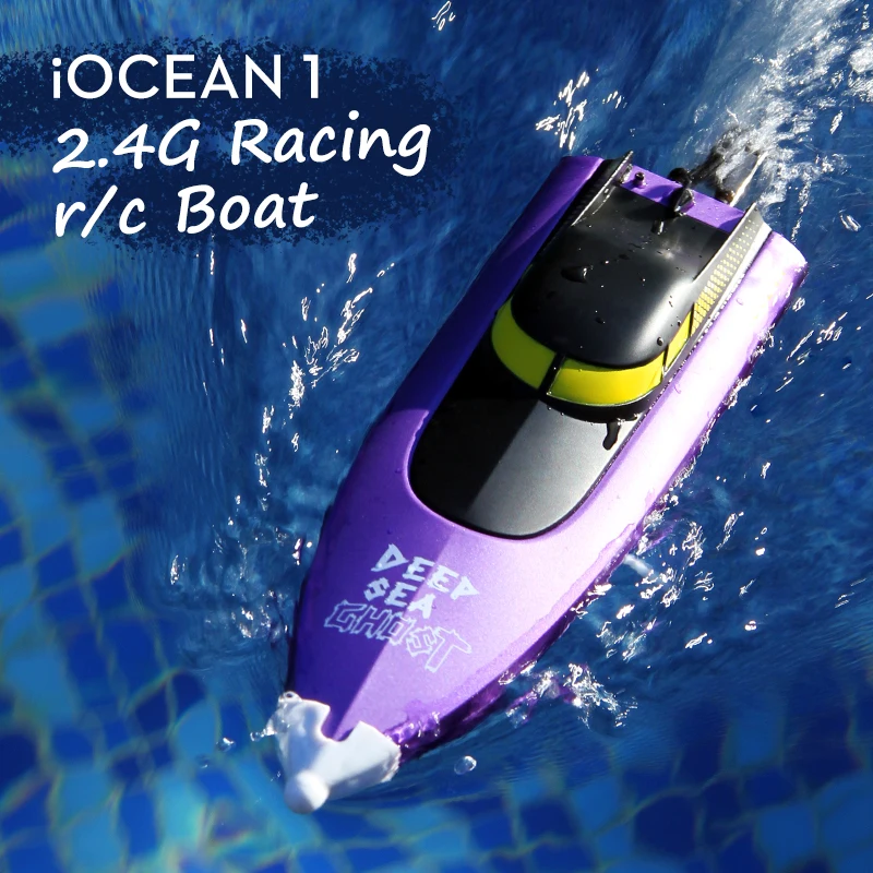 

2021 NEW HR iOCEAN 1 Electric Remote Control Boat High Speed Remote Control Motorboat Long Endurance Rowing Model Boat boy toy