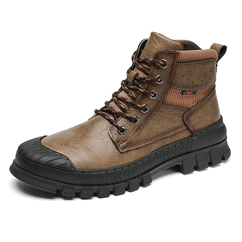 

Masculine Men's Boots Spring Boots Mens Boots Genuine Leather Boots Bota Masculina Man Shoe Shoe Ankle Boots Work Shoes Men