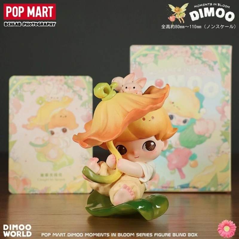 Фото Оригинальная коллекционная фигурка POP MART DIMOO Moment in Bloom Series Blind Box: Аниме-персонаж, украшение, милые игрушки, загадочный подарок №3