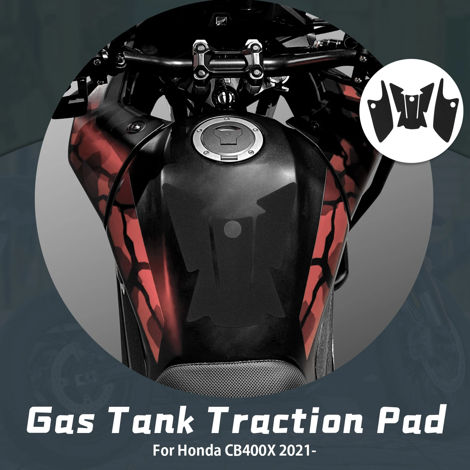 

Мотоциклетные аксессуары, Противоскользящие прокладки для топливного бака, Защитная Наклейка на коленный захват для Honda CB400X CB 400X 2021 2022