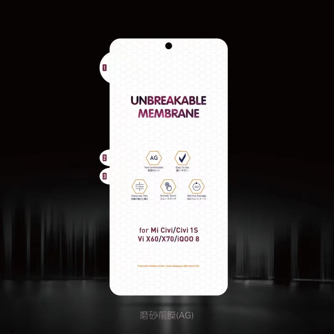 

UnBreakable Membrane Matte TPU Hydrogel For Vivo X90 X80 X70 X60 Pro Plus Soft Full Screen Protector For Vivo IQOO 10 9 Pro Film