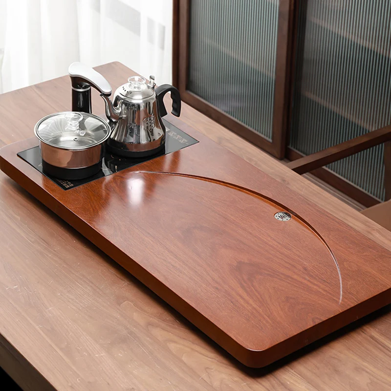 

Wedding Kitchen Tea Tray Decorative Luxuous Buffet Presentation Wooden Tray Meal Coffee Table Breakfast Plateau Bois Tea Board